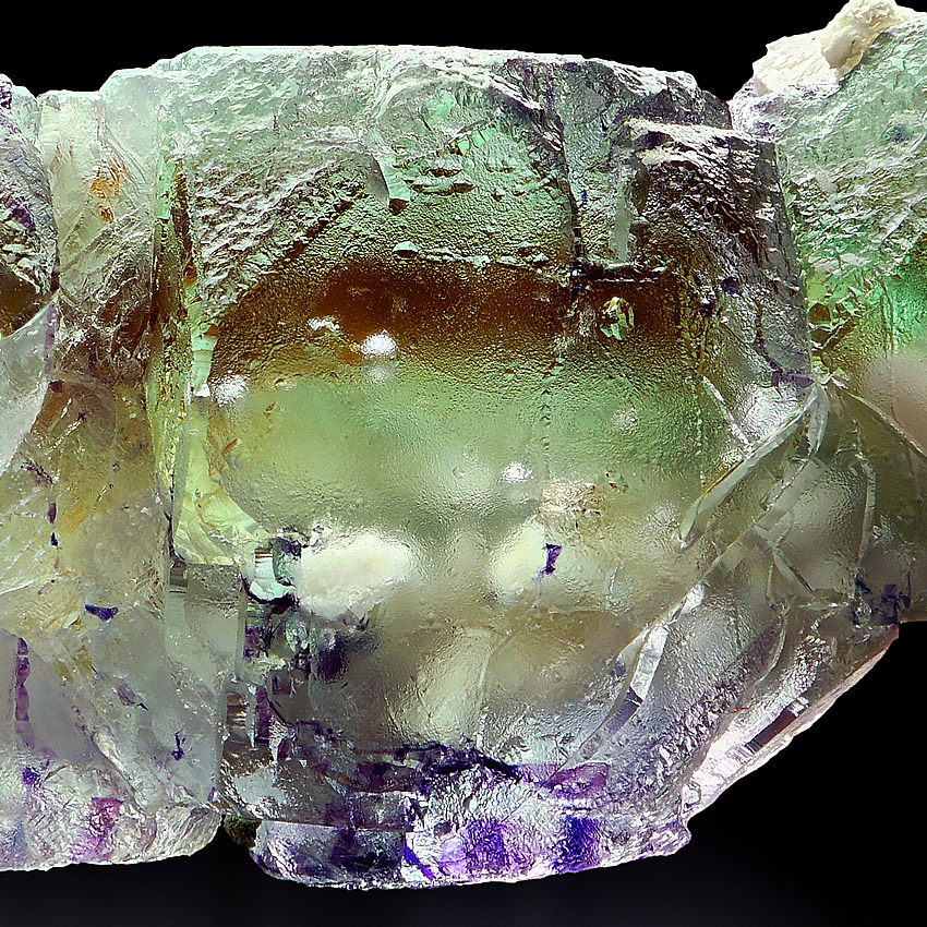 Fluorite With Laumontite