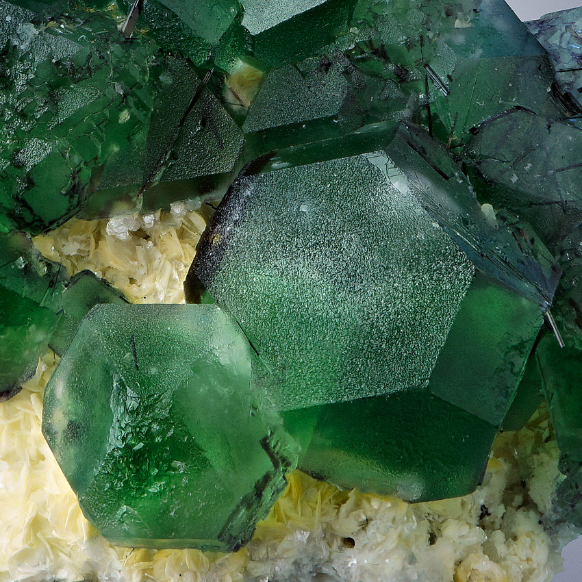 Fluorite With Tourmaline