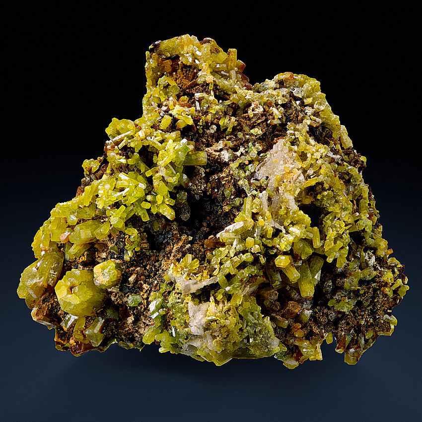 Pyromorphite With Limonite & Baryte