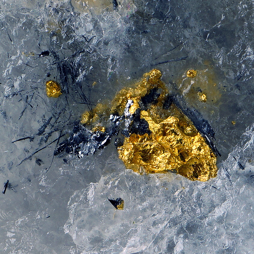 Native Gold In Quartz