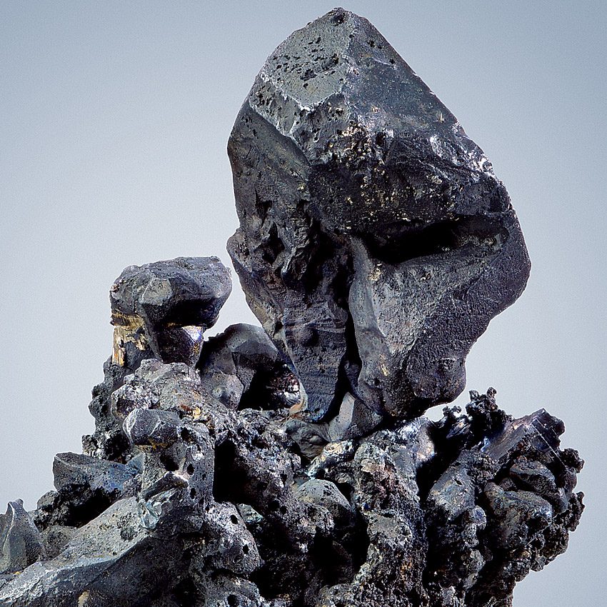 Acanthite With Native Silver