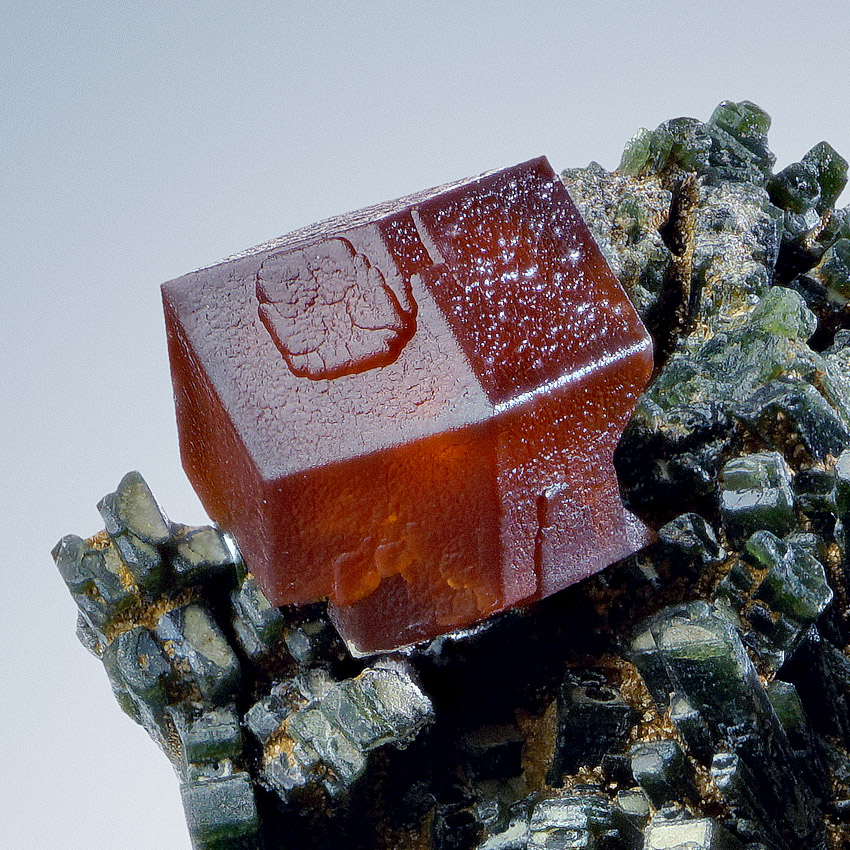 Andradite On Hedenbergite