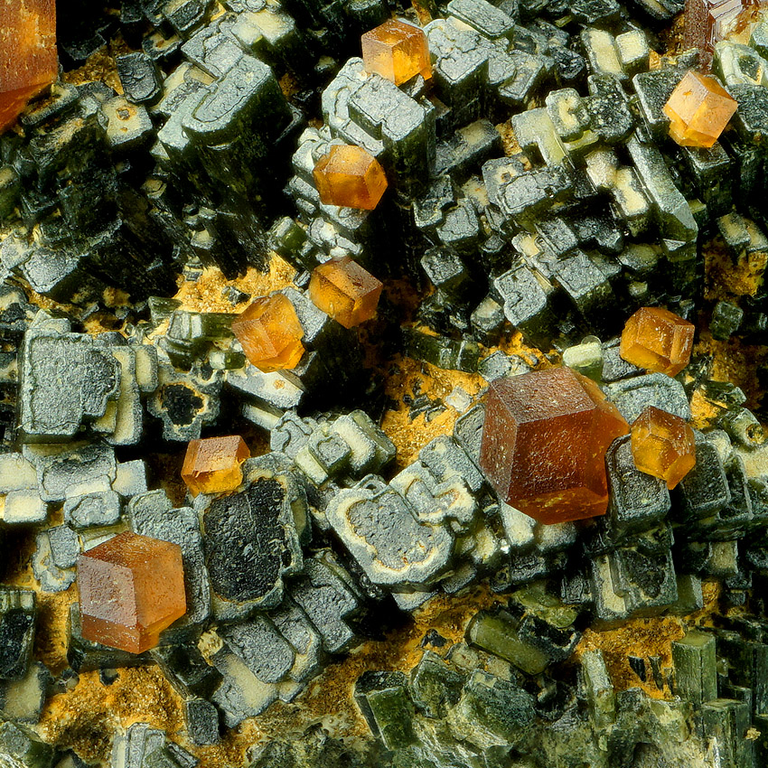 Andradite On Hedenbergite