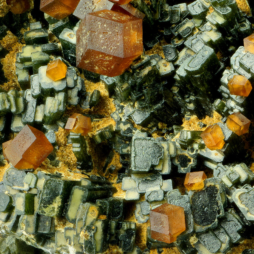 Andradite On Hedenbergite