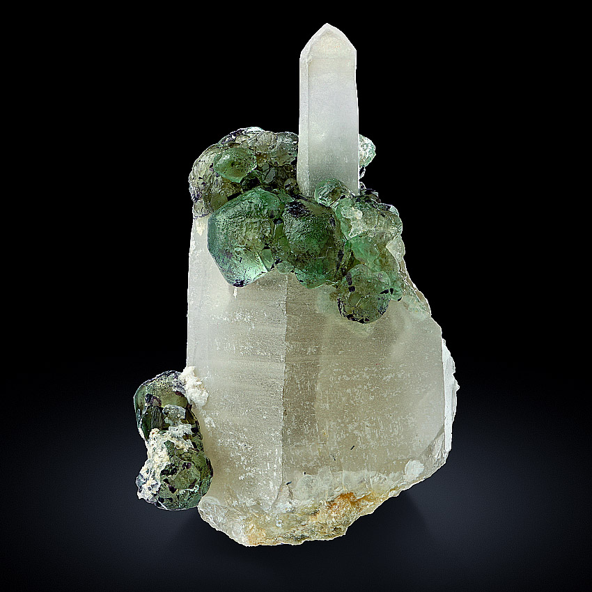 Fluorite On Quartz