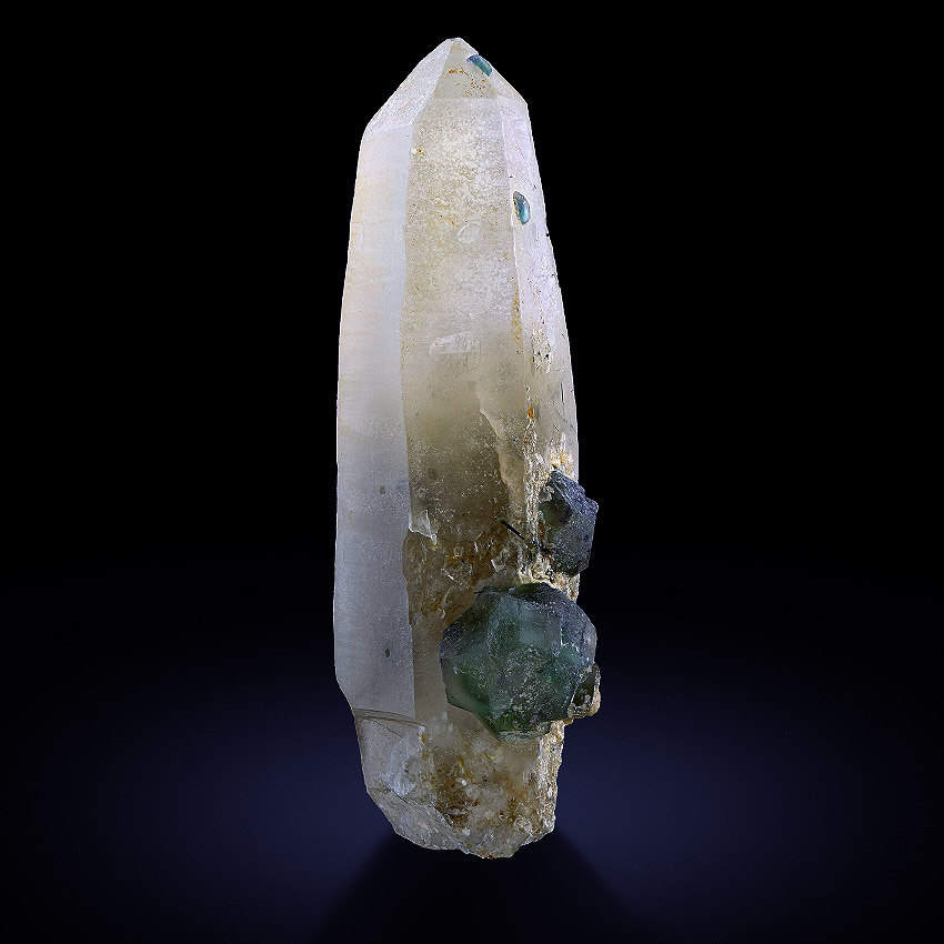 Fluorite On Quartz