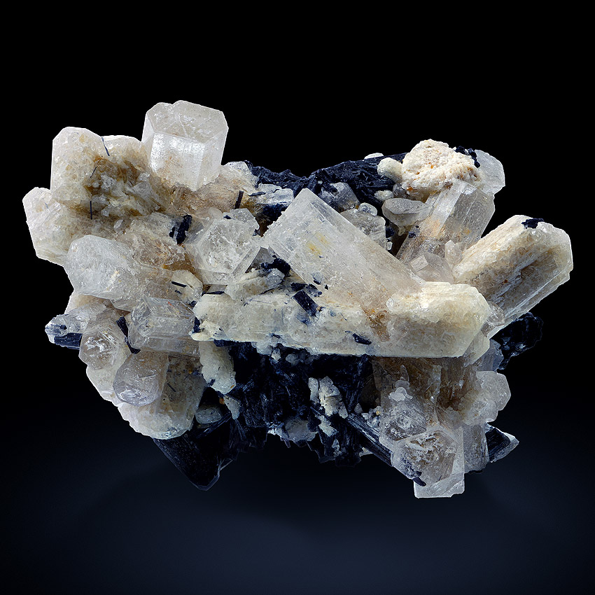 Herderite With Beryl & Schorl