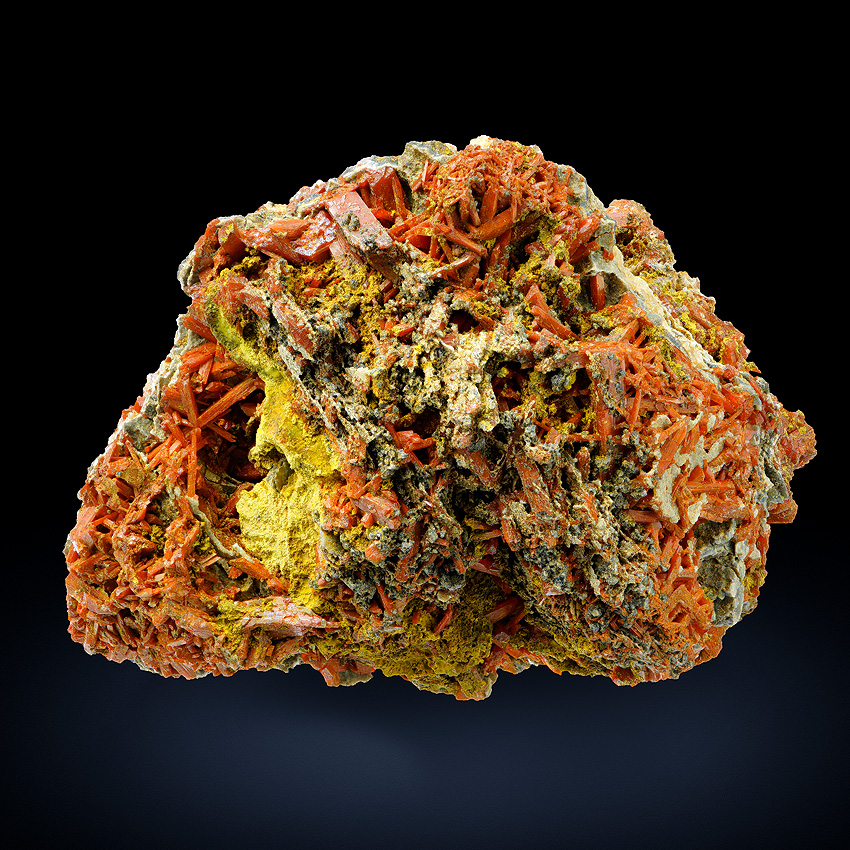 Crocoite Vauquelinite & Bindheimite