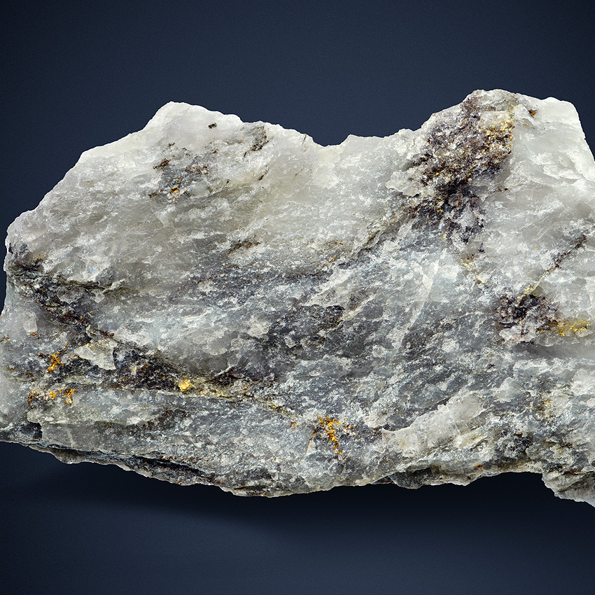 Native Gold In Quartz