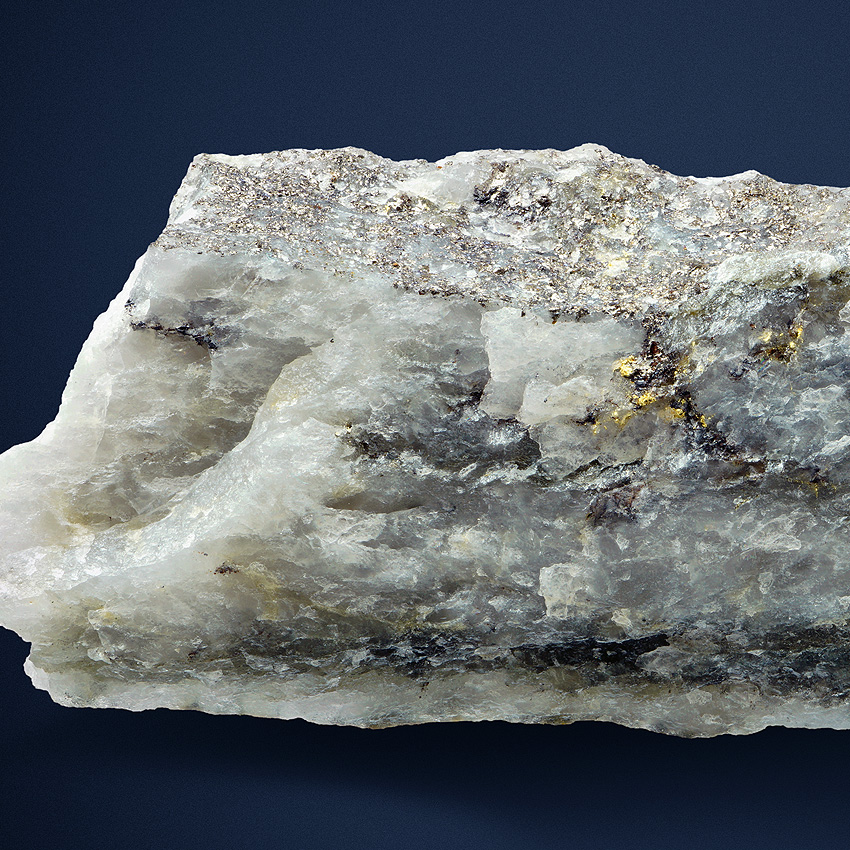 Native Gold In Quartz