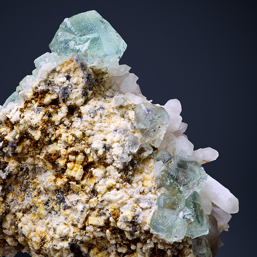 Fluorite On Quartz