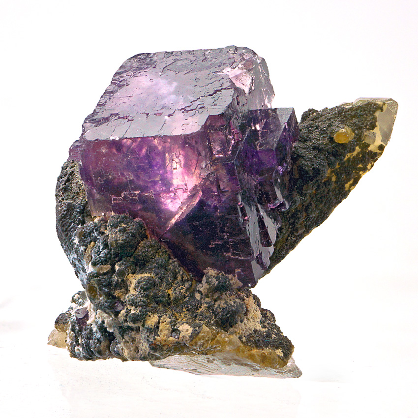 Fluorite On Quartz