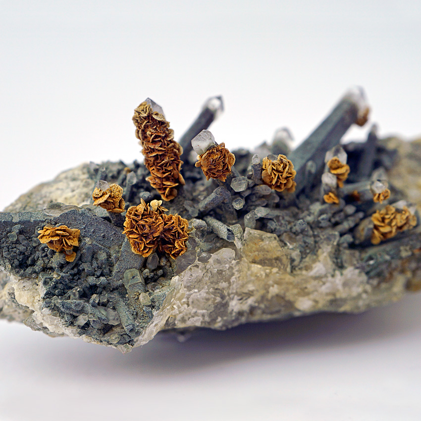 Sceptre Quartz With Siderite