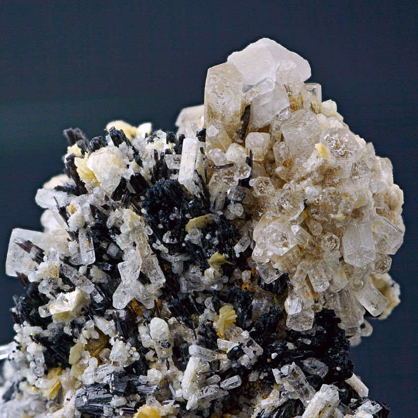 Herderite & Beryl Var Goshenite On Foitite