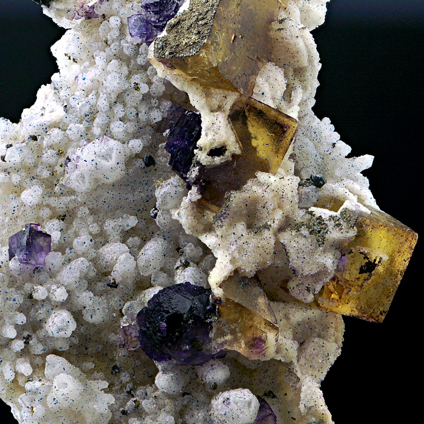 Sceptre Fluorite On Quartz