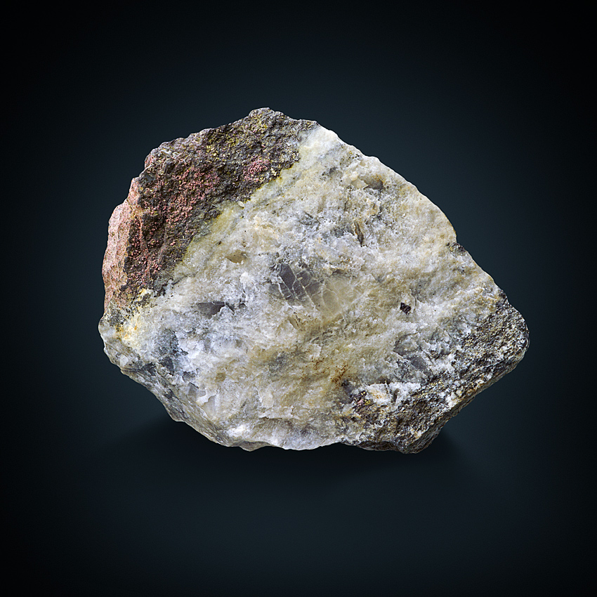 Native Bismuth Erythrite & Skutterudite In Quartz