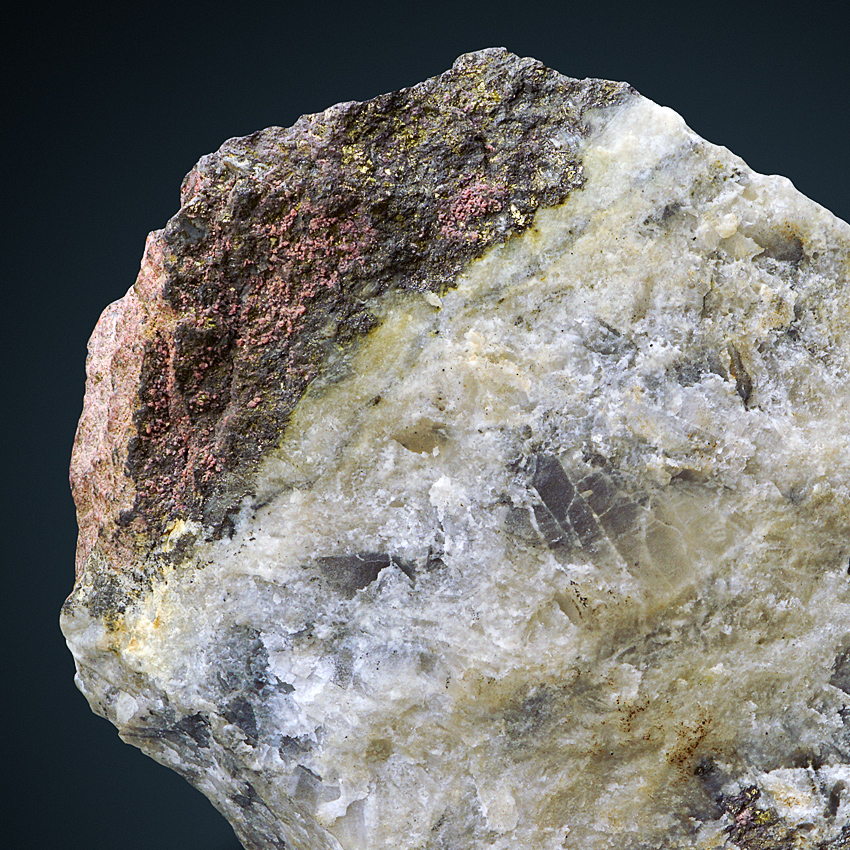 Native Bismuth Erythrite & Skutterudite In Quartz