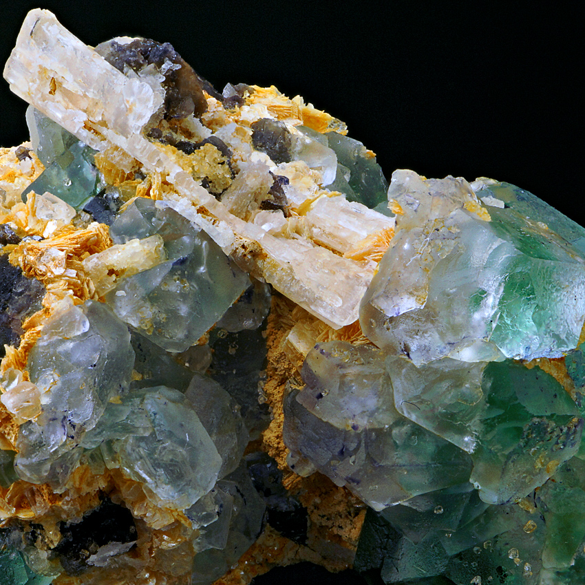 Beryl Var Goshenite Herderite On Fluorite