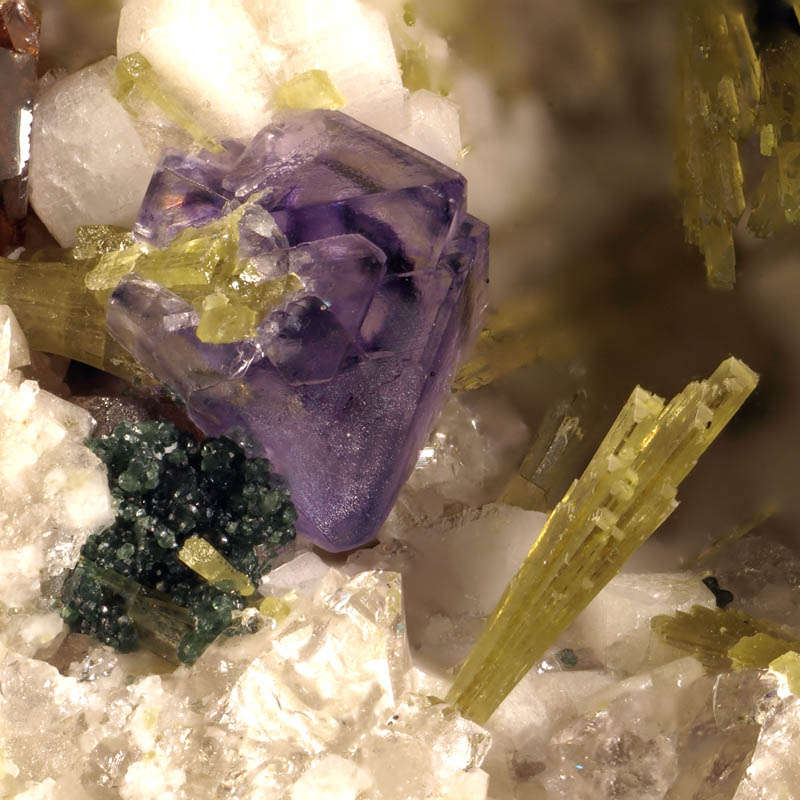 Monazite-(Ce) & Fluorite