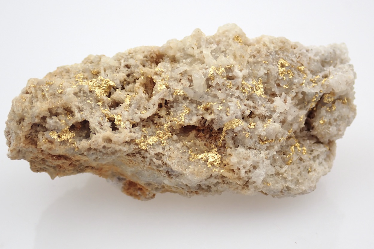 Native Gold On Quartz