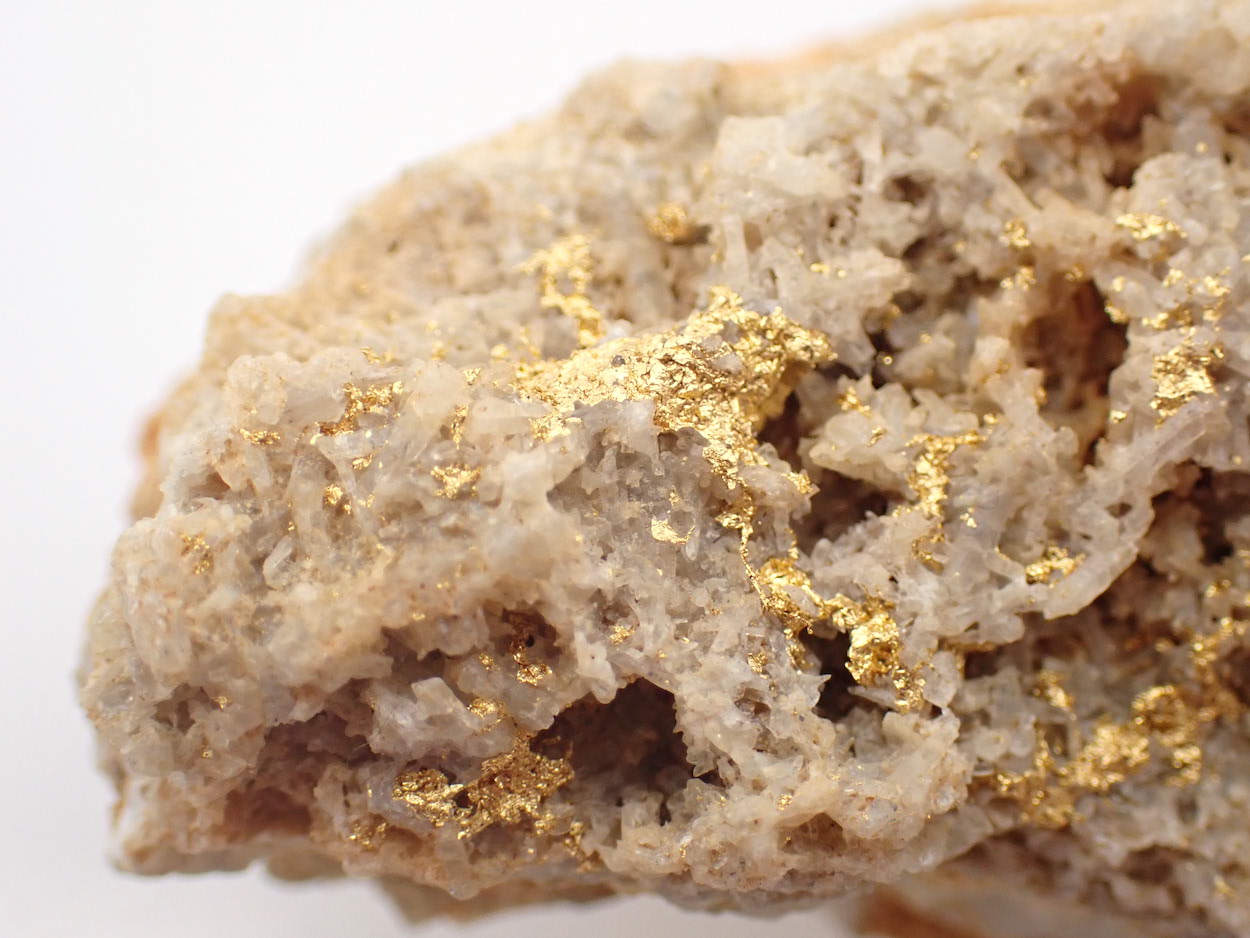 Native Gold On Quartz