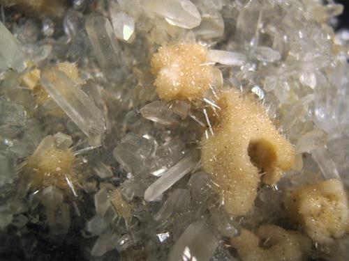 Quartz With Pyrite & Gypsum