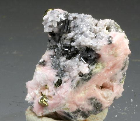 Seligmannite Rhodochrosite Pyrite & Quartz