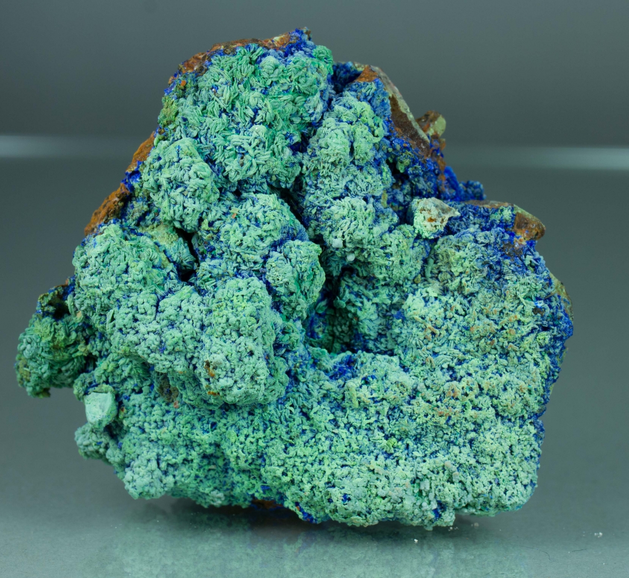 Azurite On Quartz