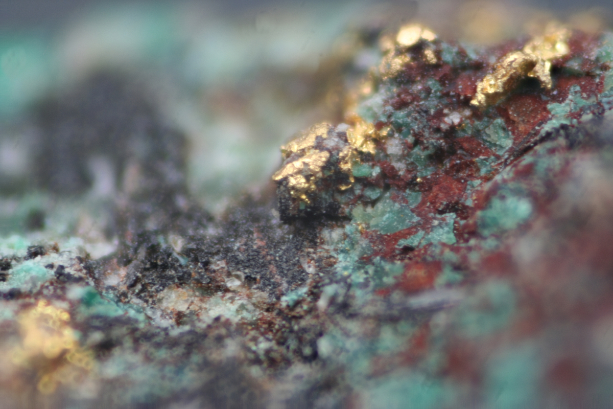 Native Gold & Chrysocolla