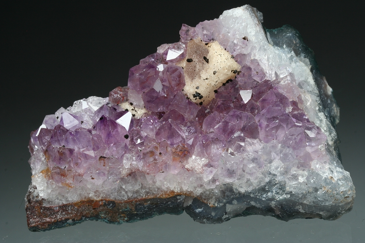 Fluorite On Amethyst