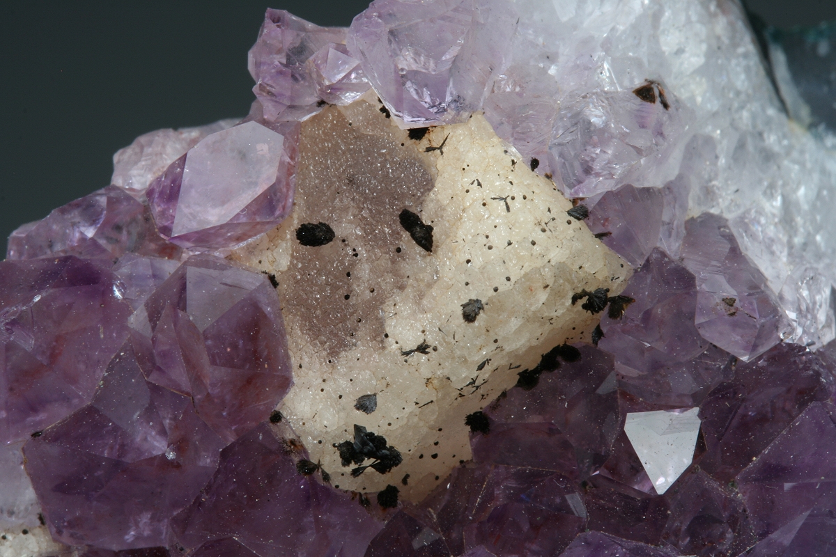 Fluorite On Amethyst