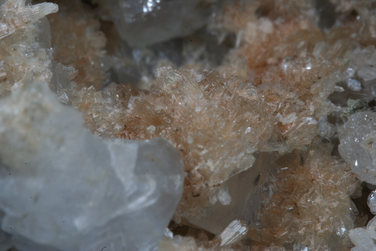 Stilbite On Calcite