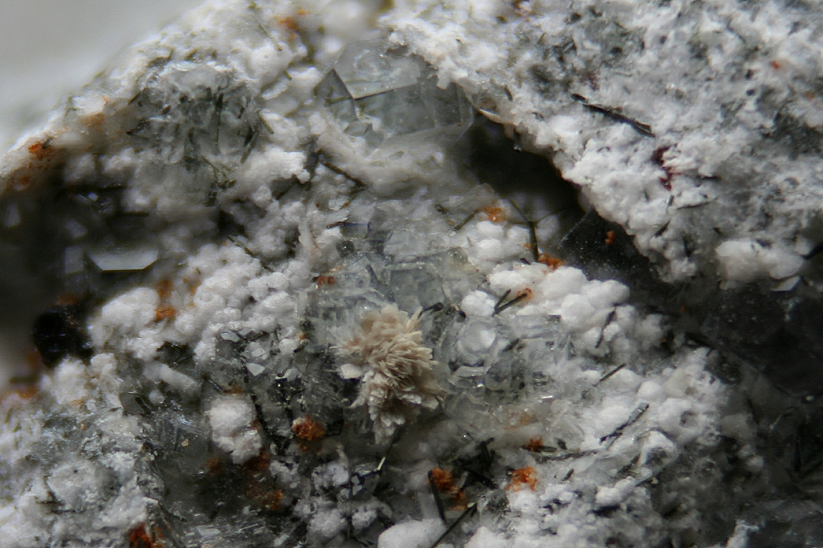 Neptunite Natrolite & Sazhinite-(Ce)