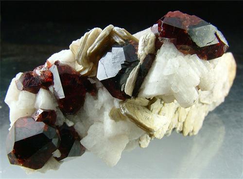 Spessartine With Mica & Feldspar