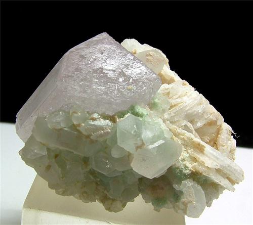 Kunzite With Tourmaline Quartz & Cleavelandite