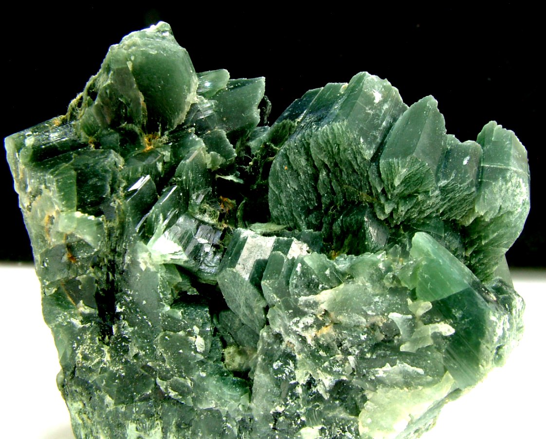 Albite With Actinolite Inclusions