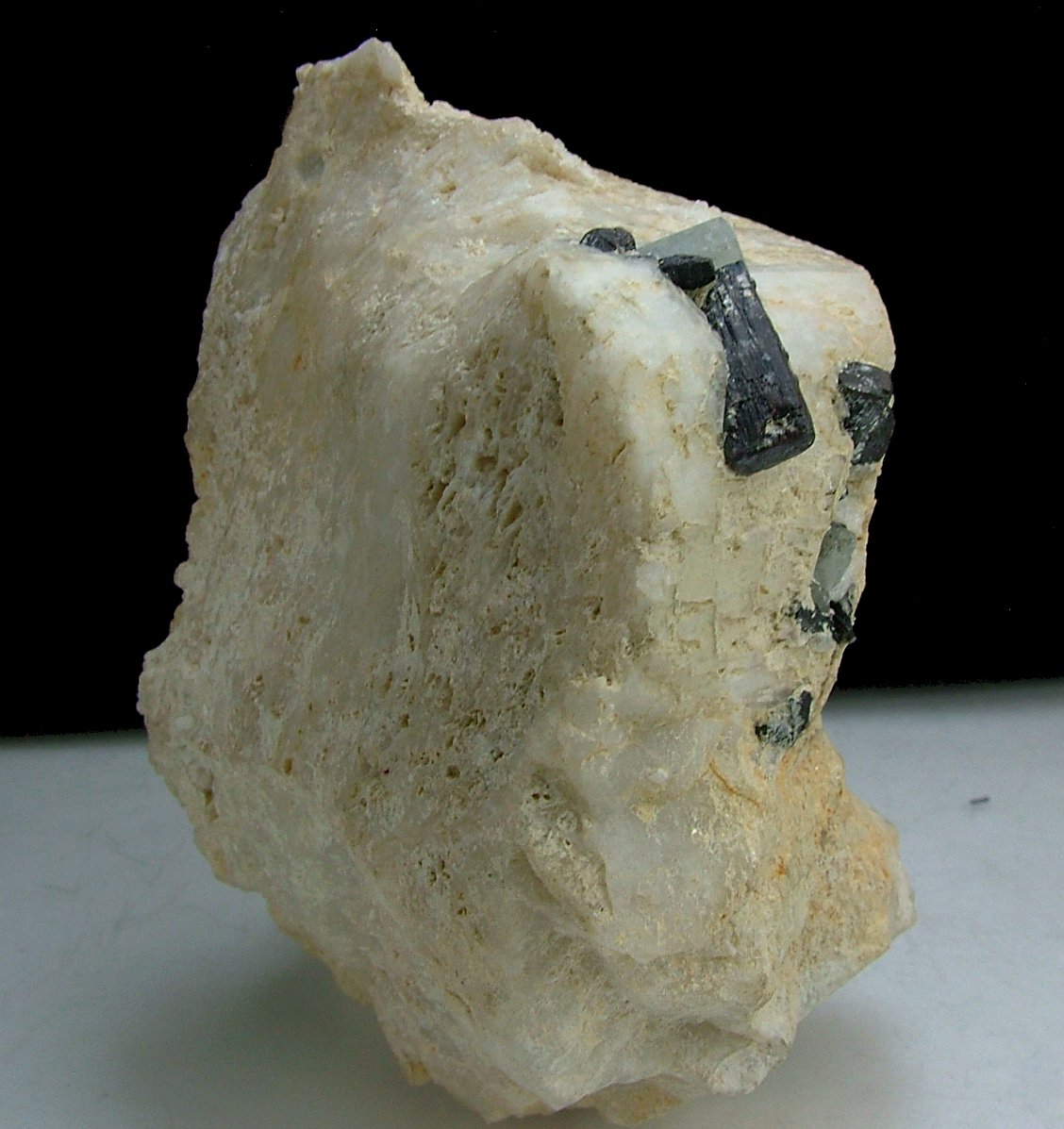 Columbite With Aquamarine & Feldspar