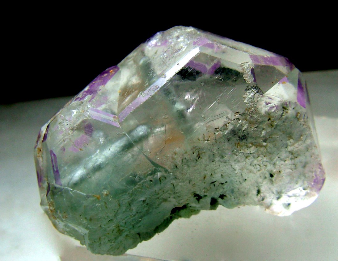 Fluorite With Indicolite Inclusions