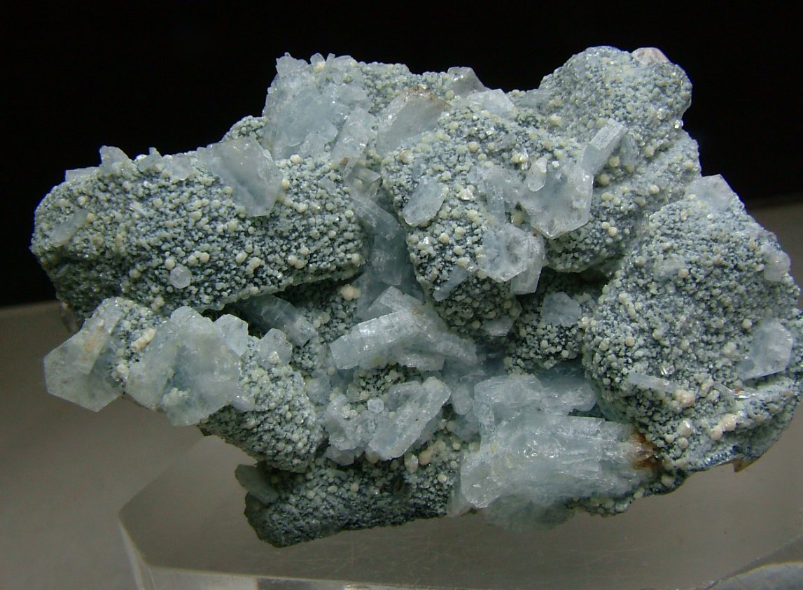 Indicolite Psm Mica With Fluorapatite Tourmaline & Fluorite