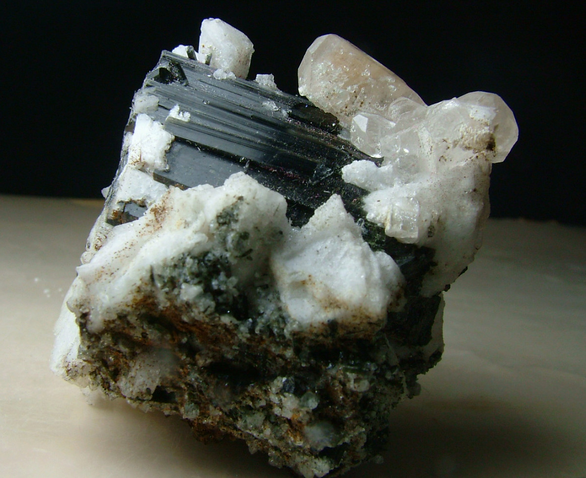 Topaz With Schorl & Herderite