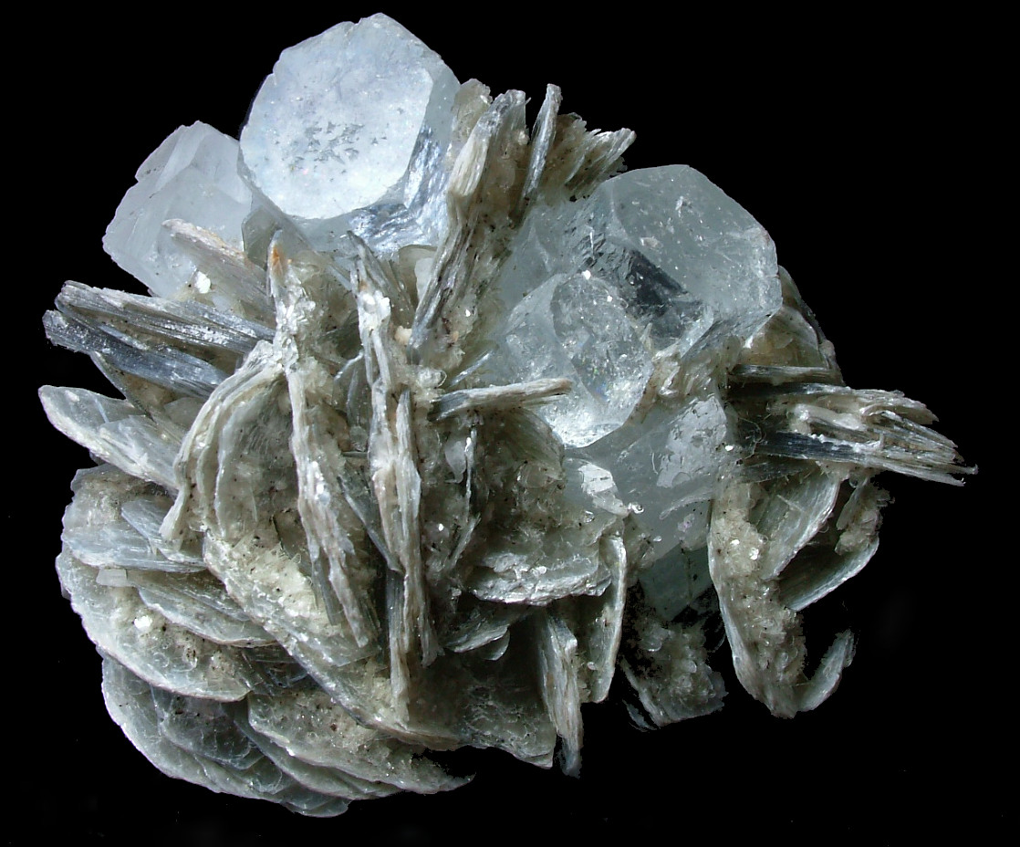 Aquamarine With Muscovite