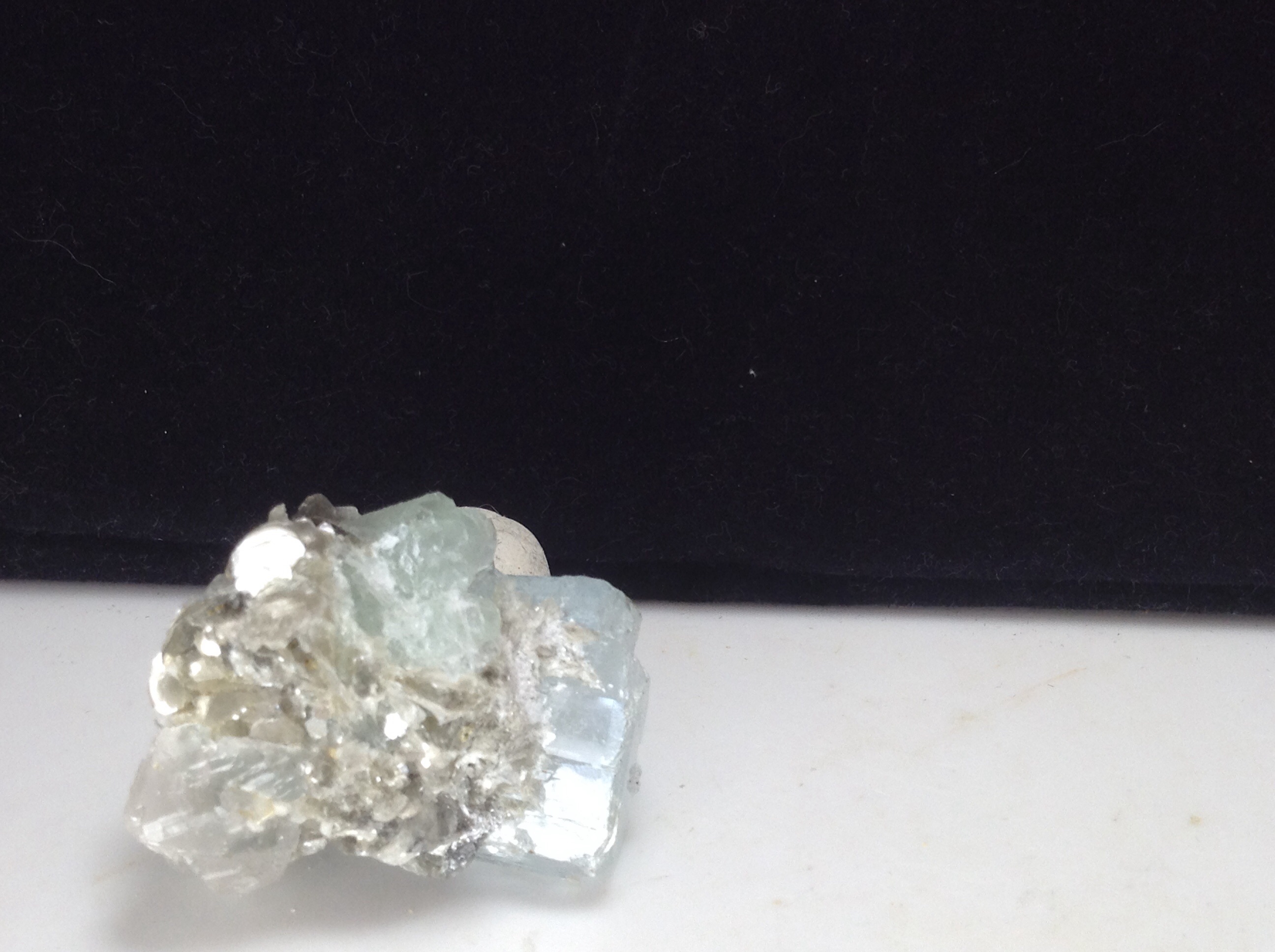 Aquamarine With Fluorite & Muscovite