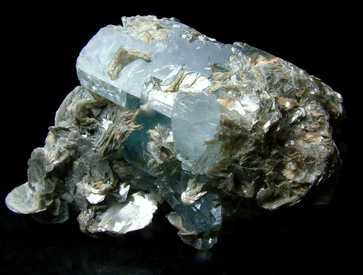 Aquamarine With Muscovite