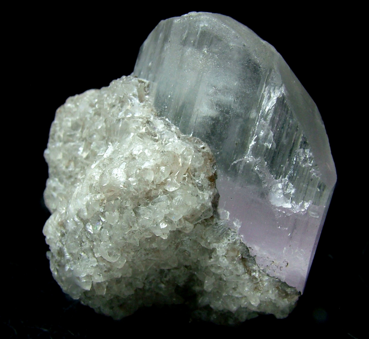 Kunzite With Calcite