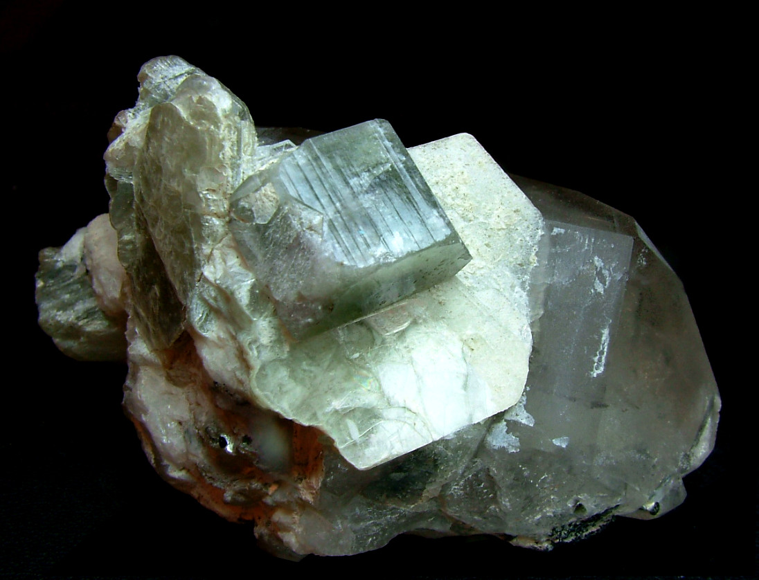 Fluorapatite With Quartz & Tourmaline