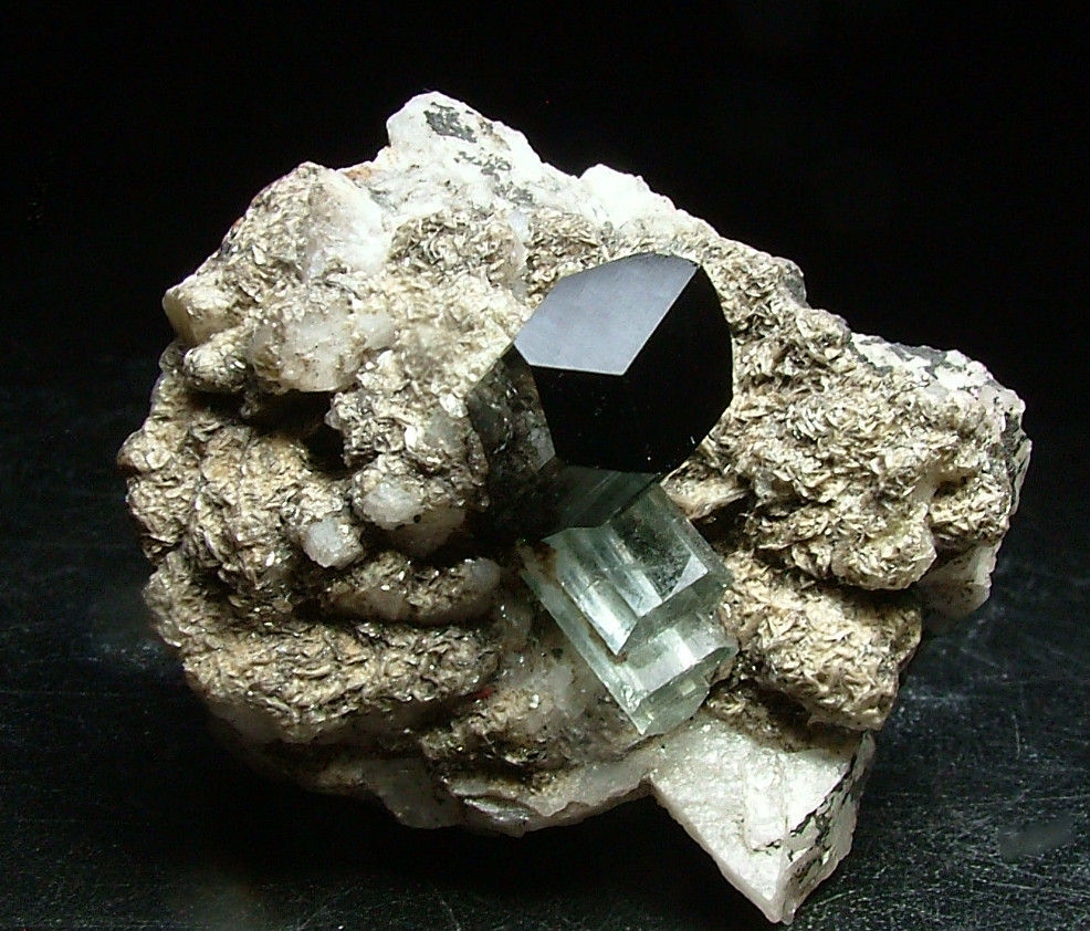 Aquamarine With Schorl