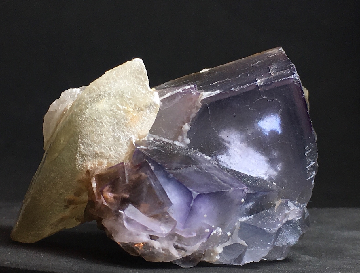 Fluorite With Calcite