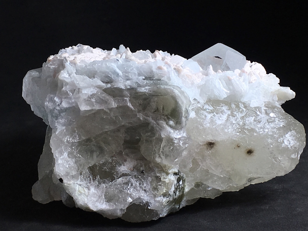 Goshenite With Quartz With Uraninite Inclusions