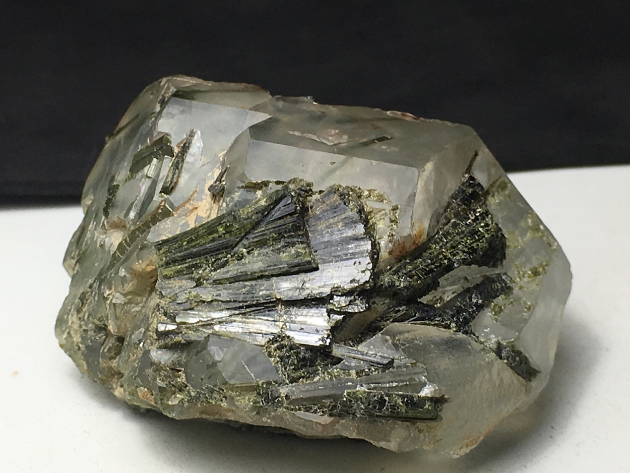 Quartz With Epidote Inclusions & Epidote