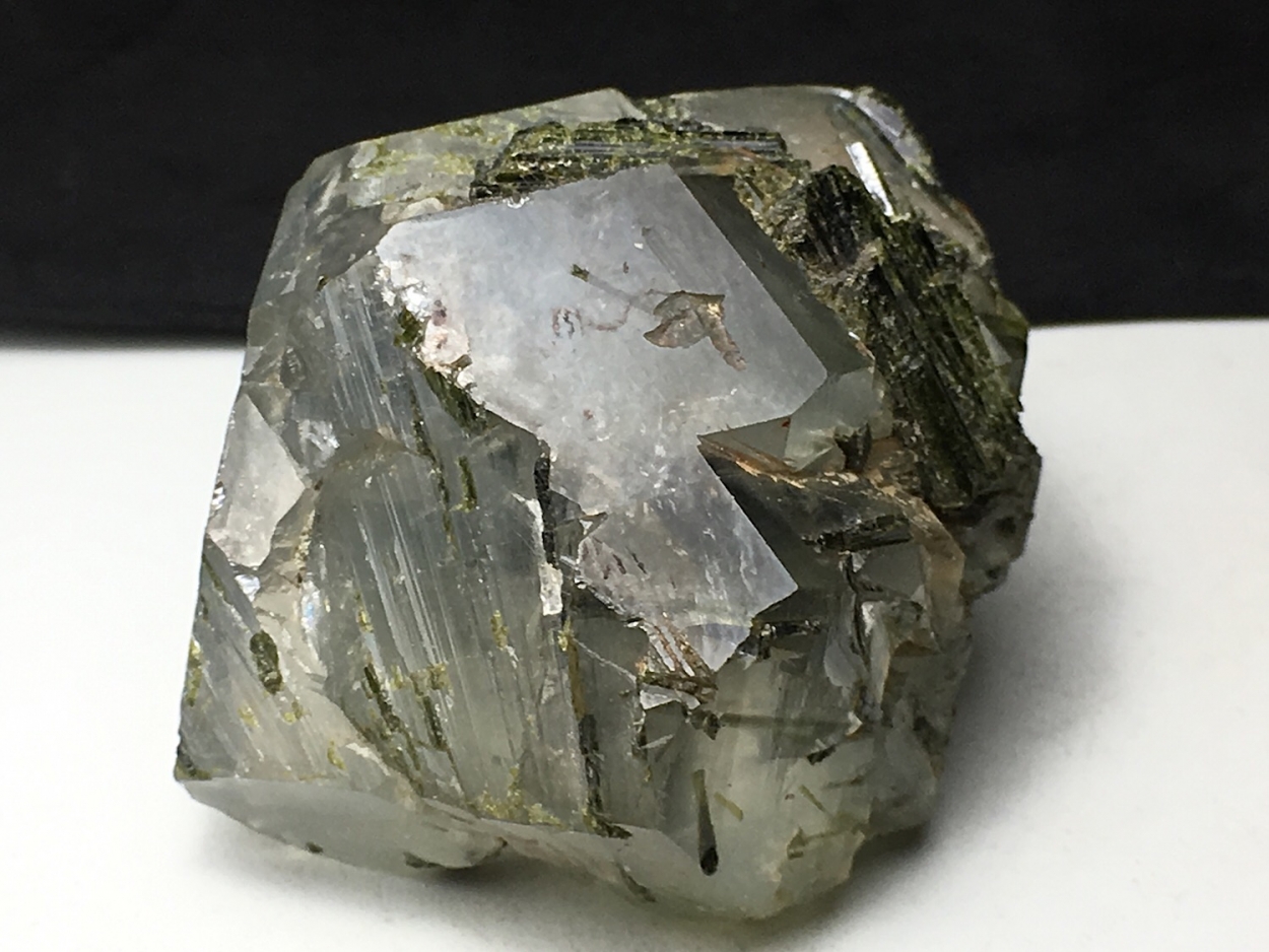 Quartz With Epidote Inclusions & Epidote